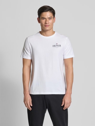 Tommy Hilfiger Regular Fit T-Shirt aus reiner Baumwolle Weiss 4