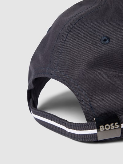 BOSS Basecap mit Logo-Stitching Dunkelblau 3