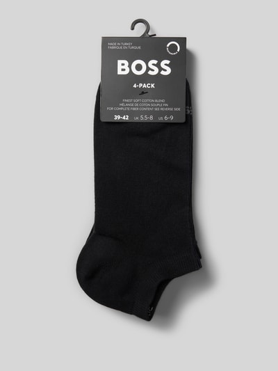 BOSS Sneakersocken mit Label-Print im 4er-Pack Black 3