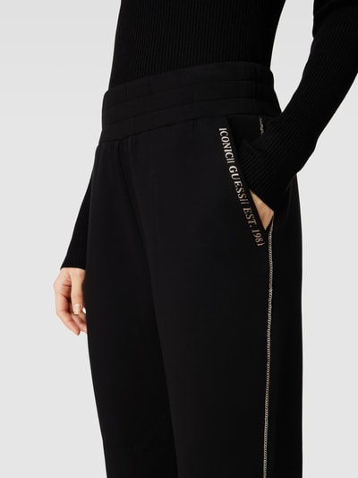 Guess Sweatpants mit Kontrastpaspeln Modell 'SIMONNE PANTS' Black 3