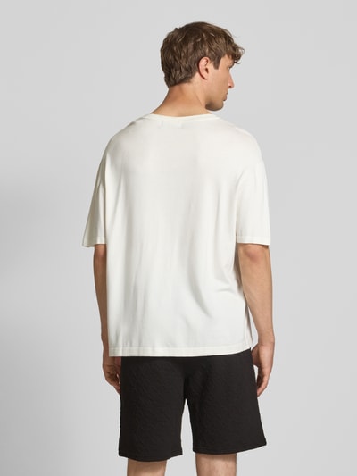 Pegador Oversized T-shirt met labelstitching, model 'Casan' Ecru - 5