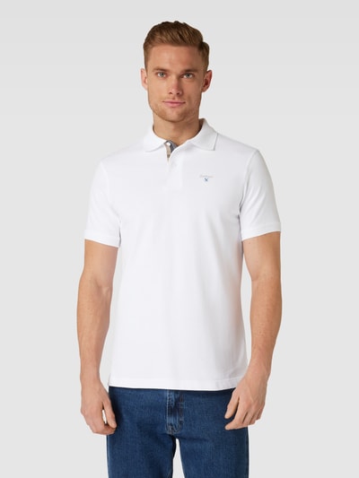 Barbour Poloshirt met korte knoopsluiting Wit - 4