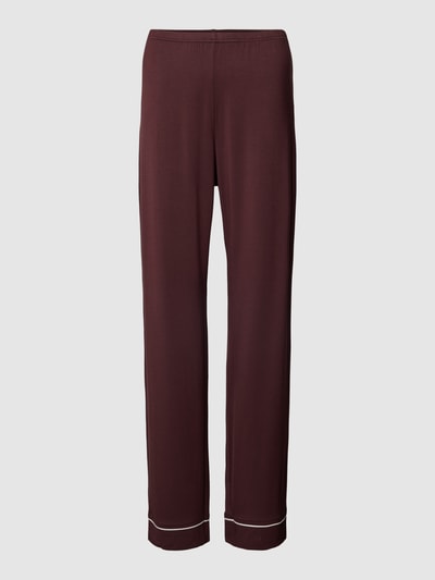 Marc O'Polo Pyjama-Hose mit Streifenmuster Modell 'MIX N MATCH' Bordeaux 1