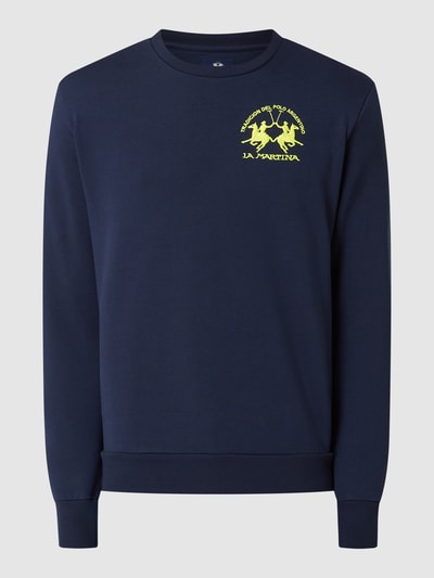 La Martina Sweatshirt met logo  Marineblauw - 2