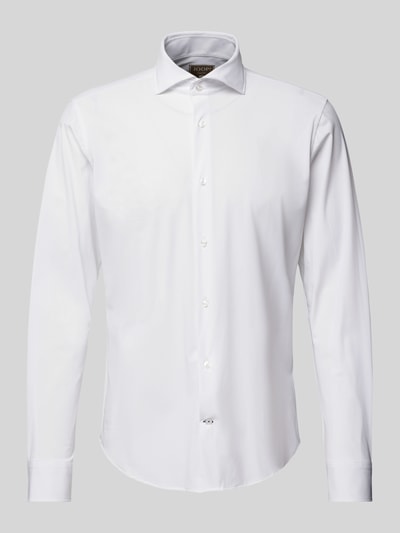 JOOP! Collection Slim Fit Business-Hemd mit Knopfleiste Modell 'Pai' Weiss 2