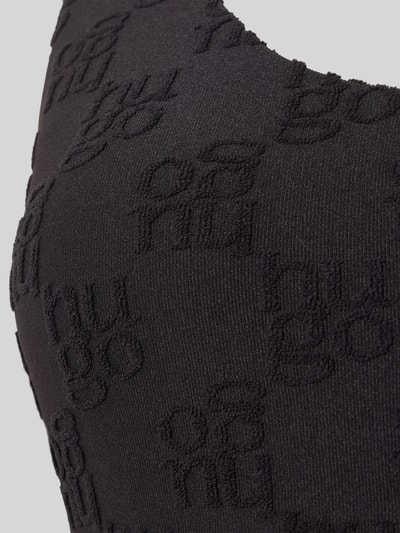 HUGO Badeanzug mit Allover-Logo-Muster Black 2