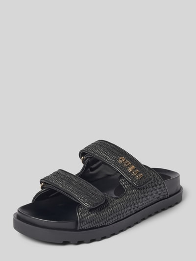 Guess Slides mit Label-Applikation Modell 'FADELIZE' Black 1