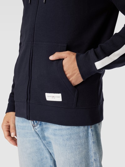 Tommy Hilfiger Sweatjack met capuchon, model 'ESTABLISHED' Marineblauw - 3