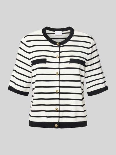 Jake*s Collection Strickjacke mit Knopfleiste Offwhite 2