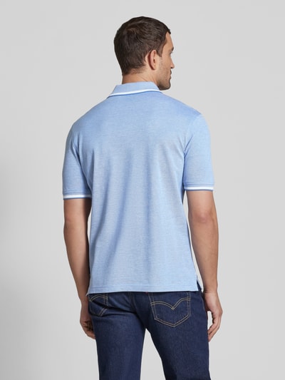 bugatti Poloshirt mit Label-Detail Hellblau 5