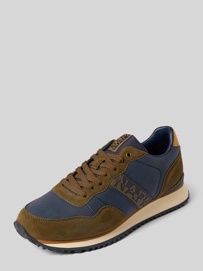 Napapijri Sneakers met vetersluiting Donkerbruin - 1
