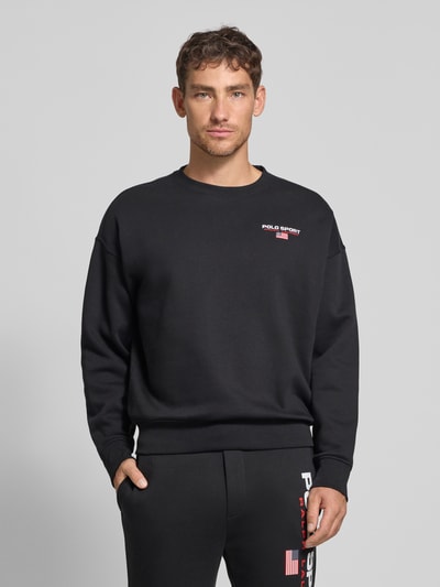 Polo Ralph Lauren Sweatshirt mit Label-Stitching Black 4
