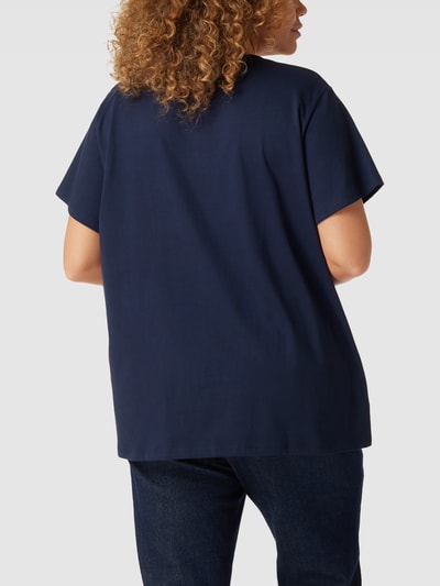 Levi's Plus T-shirt PLUS SIZE z nadrukiem z logo model ‘PERFECT TEE’ Granatowy 5