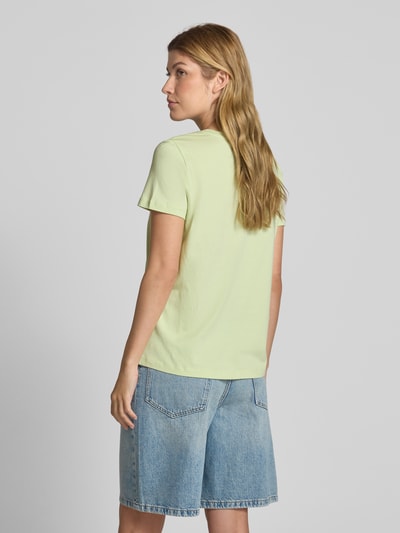 Vero Moda Regular fit T-shirt van puur katoen, model 'KAMI' Lichtgroen - 5