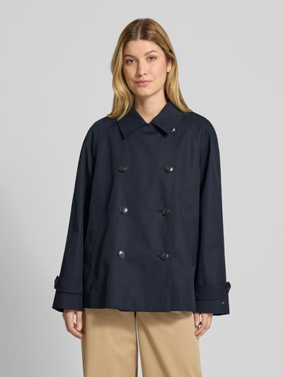 Tommy Hilfiger Trencz krótki z funkcją wodoodporną Granatowy 4