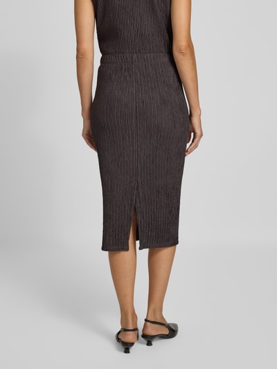 OPUS Midirok met elastische band, model 'Rilasa' Chocoladebruin - 5