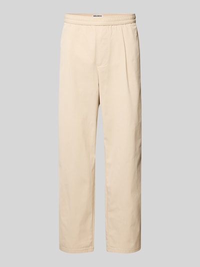 REVIEW Stoffen broek met achterzakken Beige - 2