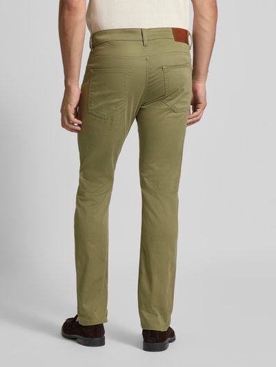 BOSS Slim Fit Hose aus Baumwoll-Mix Modell 'DELAWARE' Oliv 5