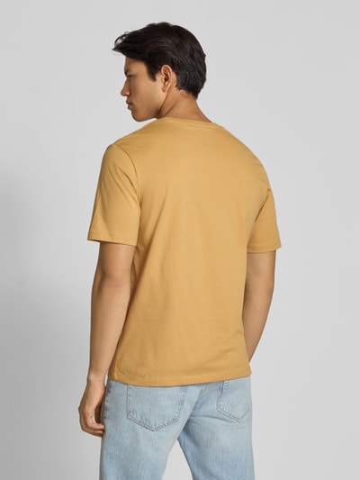 Jack & Jones T-shirt z nadrukiem z logo Musztardowy 5
