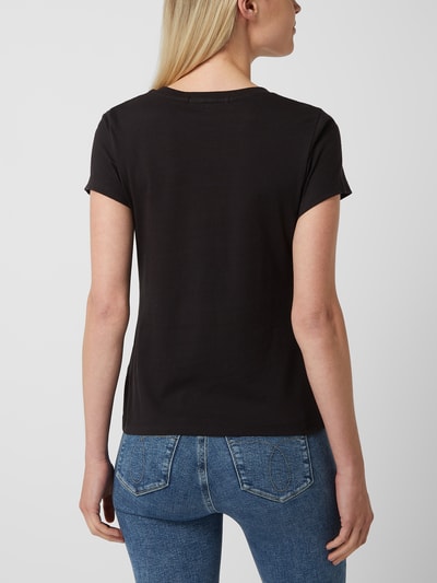 Calvin Klein Jeans Slim Fit T-Shirt mit Label-Print Black 7