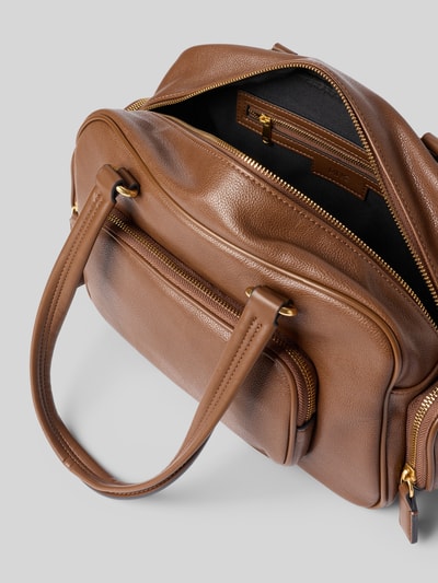 MANGO Shoulder Bag in Leder-Optik Modell 'PIPO' Mittelbraun 4