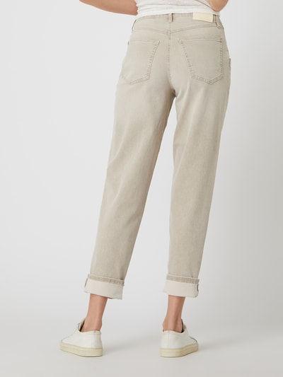 MAC Carrot Fit High Waist Jeans mit Stretch-Anteil Modell 'Rich'  Sand 5