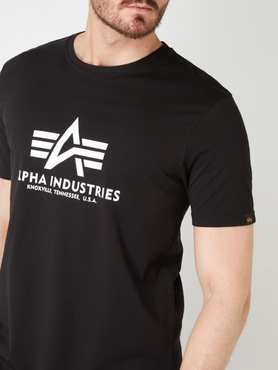 Alpha Industries T-Shirt mit Logo-Print Black 4