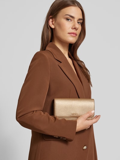 Liu Jo White Clutch met structuurmotief, model 'CALIWEN' Goud gemêleerd - 1