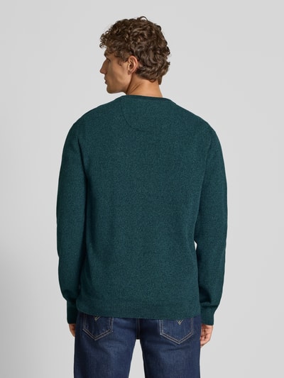 Tom Tailor Regular fit gebreide pullover van zuiver katoen Smaragdgroen - 5
