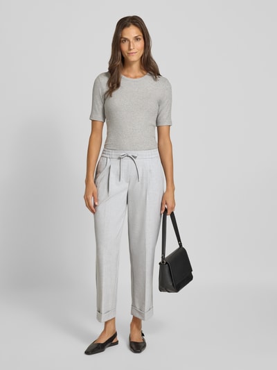 OPUS Spodnie materiałowe w kant model ‘Melosa’ Jasnoszary 1