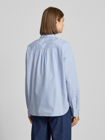 Marc O'Polo Denim Relaxed Fit Langarmbluse aus reiner Baumwolle Bleu 5