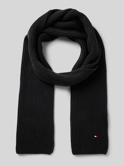 Tommy Hilfiger Schal mit Label-Stitching Black 1