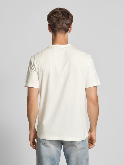 Only & Sons Regular Fit T-Shirt mit Motiv-Print Weiss 5