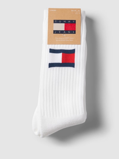 Tommy Hilfiger Skarpety z detalem z logo w zestawie 2 szt. Biały 3