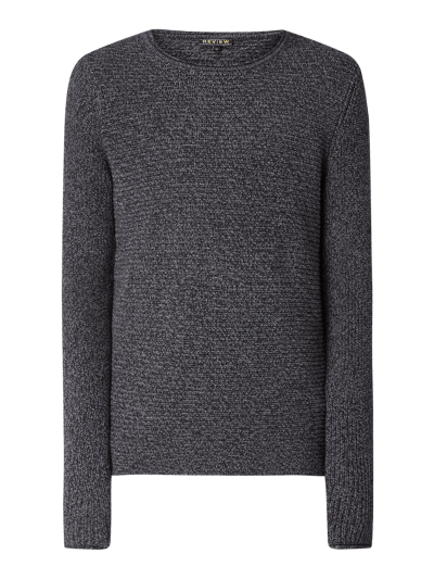 REVIEW Sweter z bawełny Grafitowy 2