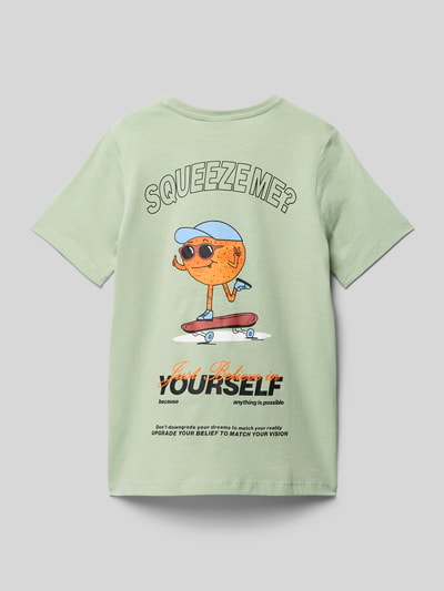 s.Oliver RED LABEL T-shirt o kroju regular fit z czystej bawełny Trzcinowy 3