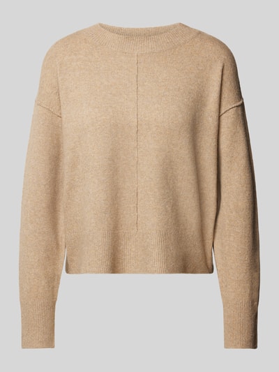 Vero Moda Regular Fit Strickpullover mit Brustnaht Modell 'ESTI' Beige 1