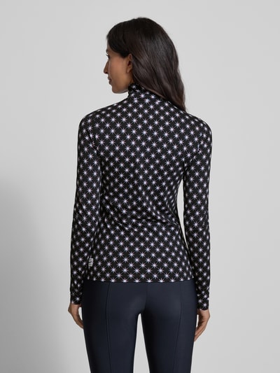 Marc Cain Shirt met lange mouwen en opstaande kraag Zwart - 5