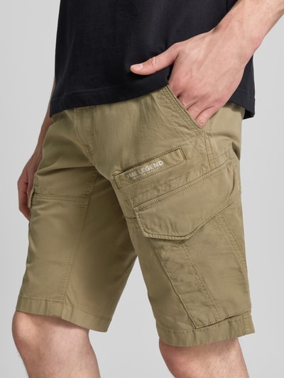 PME Legend Tapered Fit Cargo Bermudas mit Pattentaschen Modell 'Nordrop' Beige 3