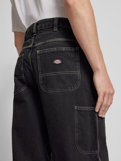 Dickies Baggy fit jeans in 5-pocketmodel, model 'MADISON' Zwart - 3