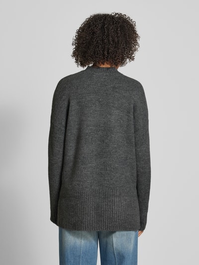 Vero Moda Oversized gebreide pullover met opstaande kraag, model 'LEFILE' Middengrijs - 5