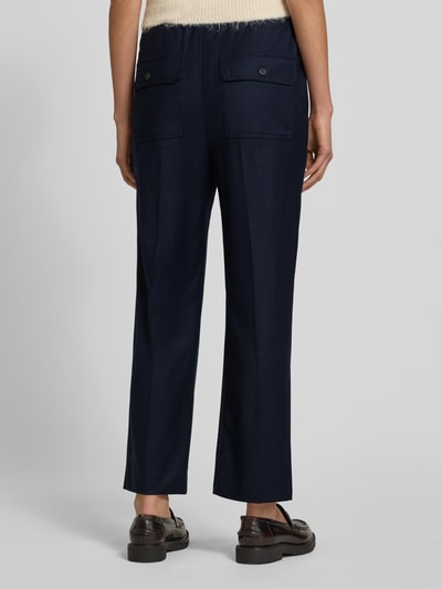 Weekend Max Mara Regular Fit Stoffhose aus Schurwoll-Mix Modell 'HATELEY' Marine 5