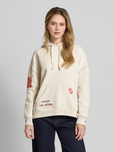 Smith and Soul Hoodie mit Statement-Stitching Modell 'Crazy' Sand 4