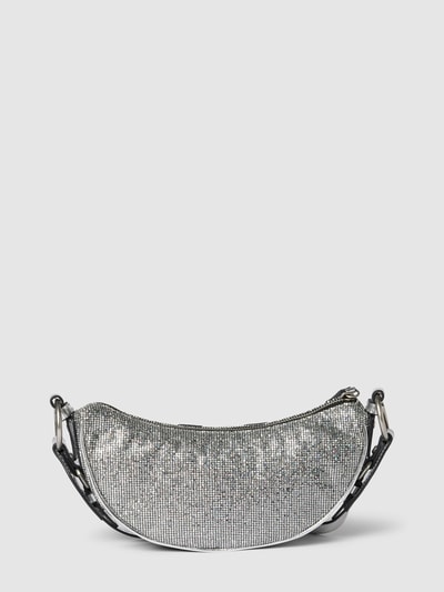 Guess Saddle Bag mit Label-Applikation Modell 'VINTAGE' in silver Silber 5