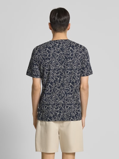 Tom Tailor Regular Fit T-Shirt aus reiner Baumwolle Dunkelblau 5