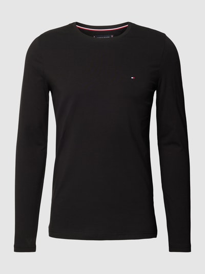 Tommy Hilfiger Extra slim fit T-shirt met labeldetail Zwart - 2