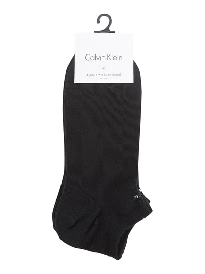 CK Calvin Klein Sneakersocken im 3er-Pack Black 2