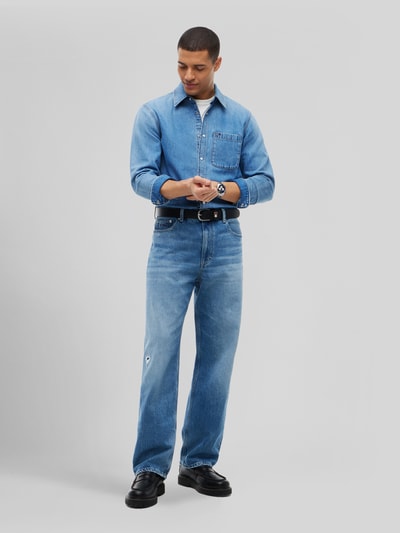 Tommy Jeans Regular Fit Jeanshemd aus reiner Baumwolle Jeansblau 1