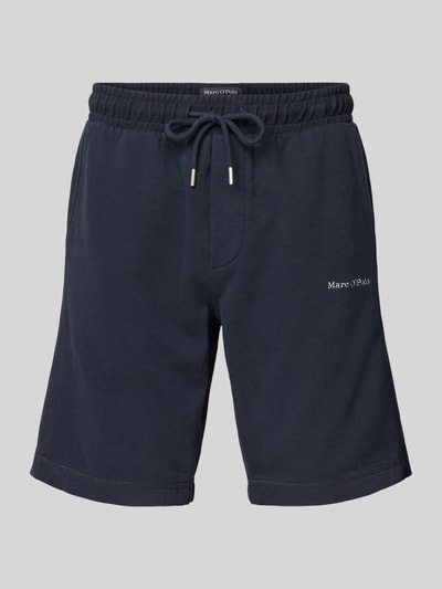 Marc O'Polo Shorts in unifarbenem Design mit elastischem Bund Dunkelblau 2