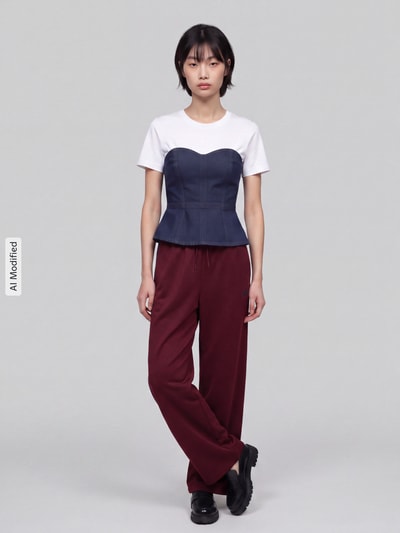adidas Sportswear Loose-Fit Trainingshose mit Baumwoll-Anteil Modell 'STADIUM' Bordeaux 1
